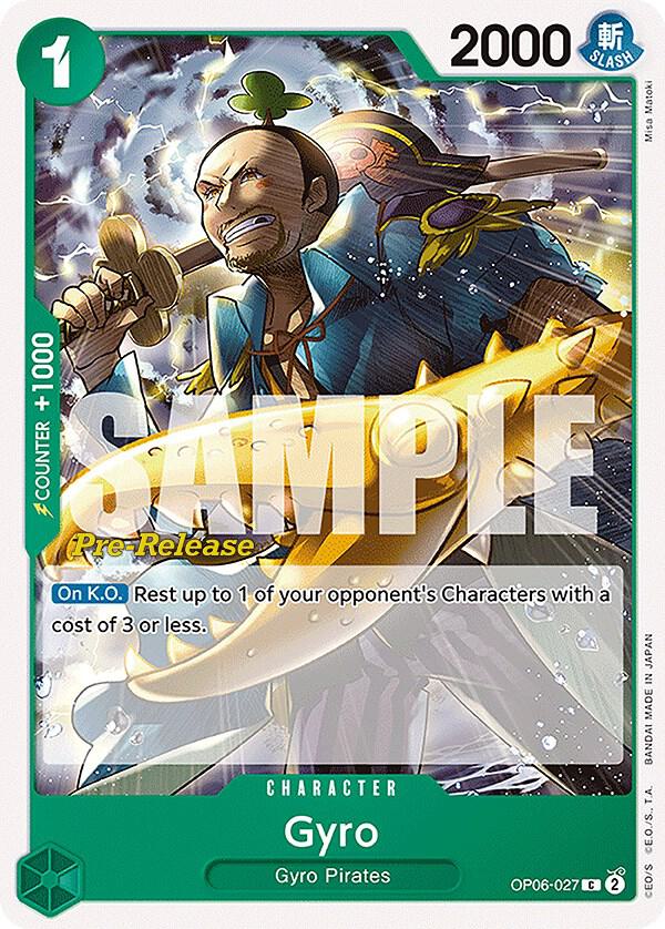 Gyro (OP06-027) [Wings of the Captain Pre-Release Cards] | Jack's On Queen