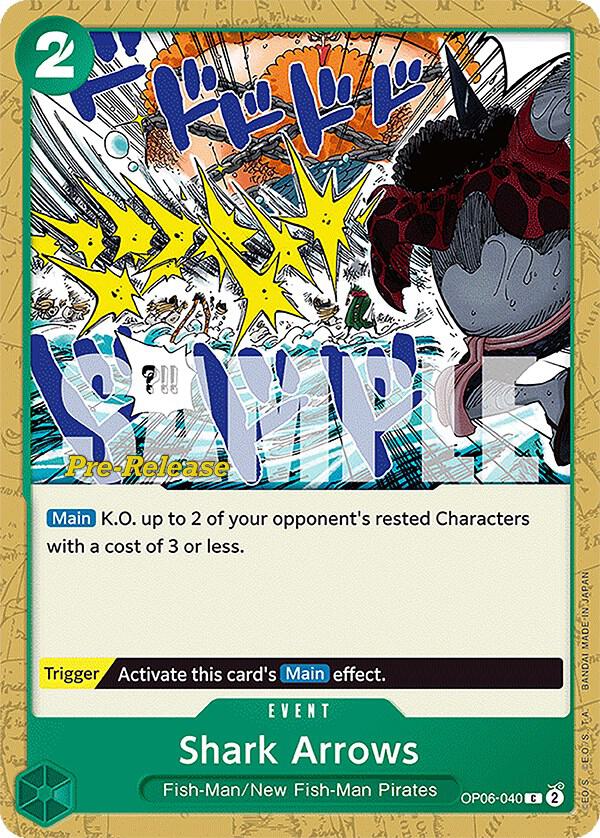Shark Arrows (OP06-040) [Wings of the Captain Pre-Release Cards] | Jack's On Queen