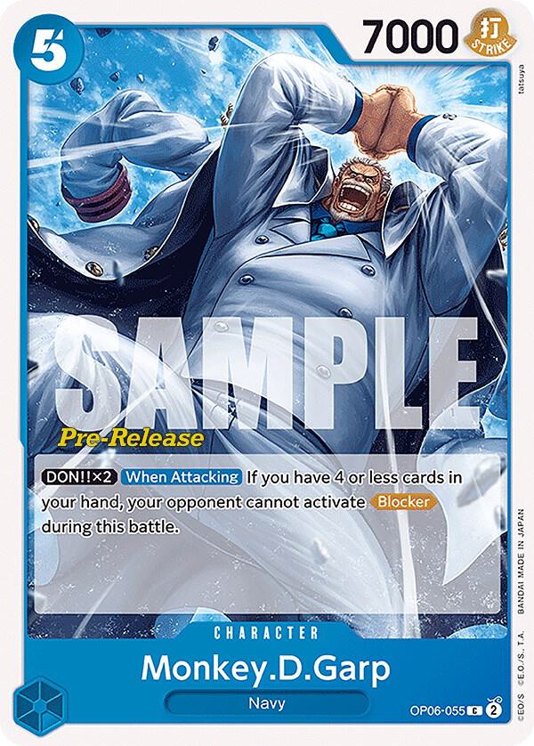 Monkey.D.Garp (OP06-055) [Wings of the Captain Pre-Release Cards] | Jack's On Queen