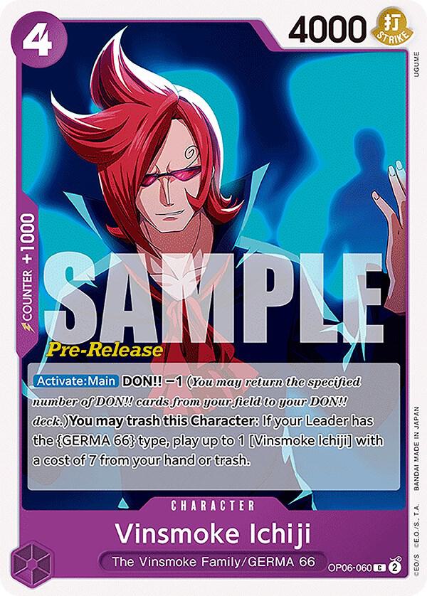 Vinsmoke Ichiji (060) (OP06-060) [Wings of the Captain Pre-Release Cards] | Jack's On Queen
