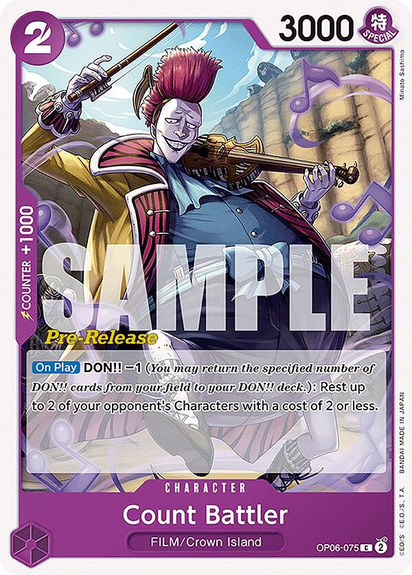 Count Battler (OP06-075) [Wings of the Captain Pre-Release Cards] | Jack's On Queen