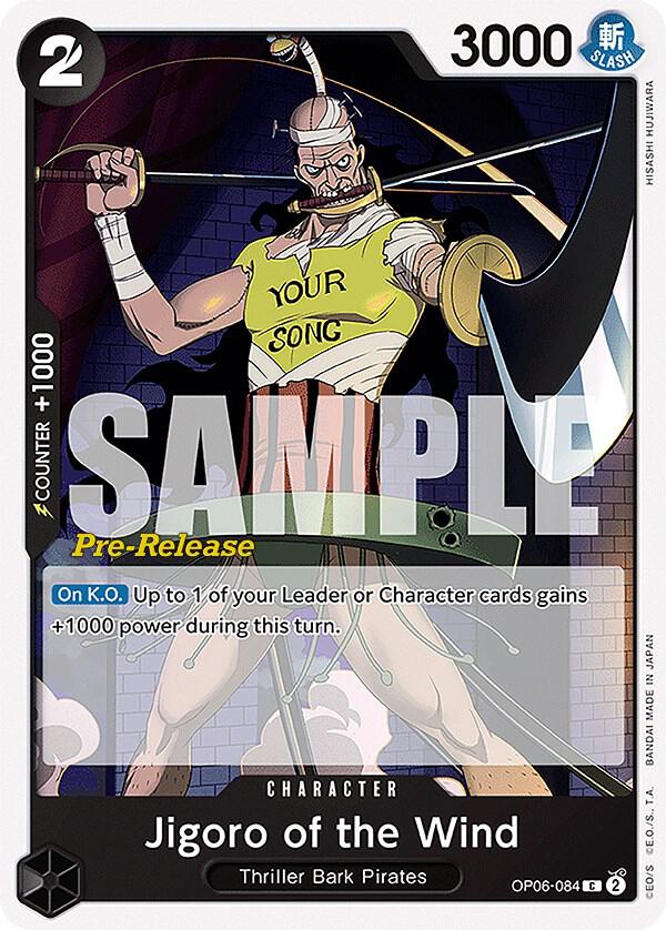 Jigoro of the Wind (OP06-084) [Wings of the Captain Pre-Release Cards] | Jack's On Queen