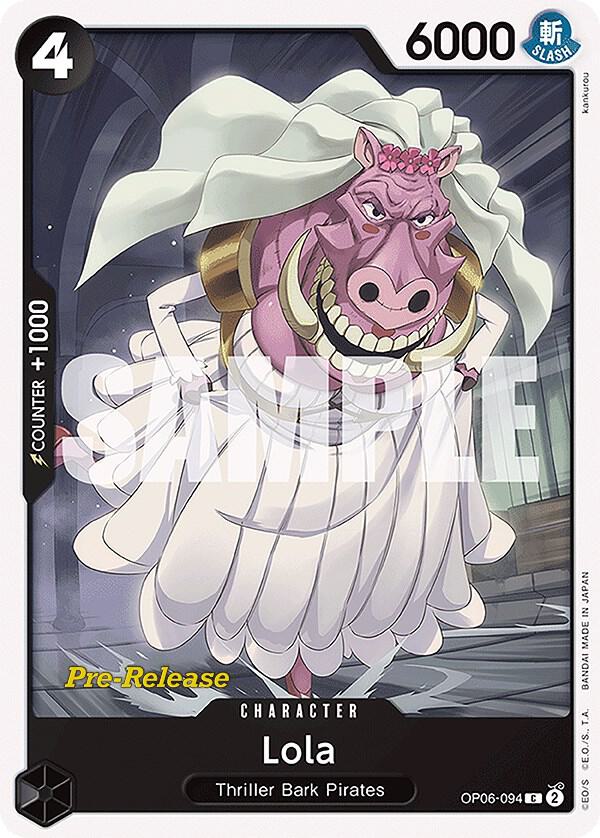Lola (OP06-094) [Wings of the Captain Pre-Release Cards] | Jack's On Queen