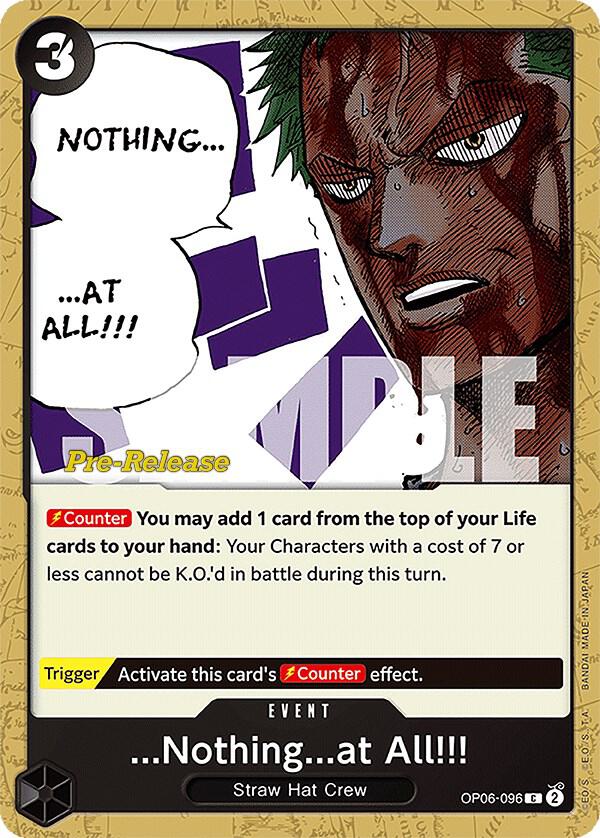 ...Nothing...at All!!! (OP06-096) [Wings of the Captain Pre-Release Cards] | Jack's On Queen