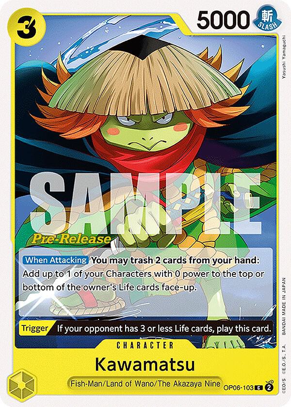 Kawamatsu (OP06-103) [Wings of the Captain Pre-Release Cards] | Jack's On Queen
