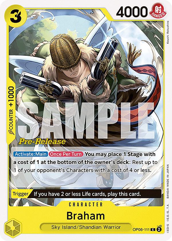 Braham (OP06-111) [Wings of the Captain Pre-Release Cards] | Jack's On Queen
