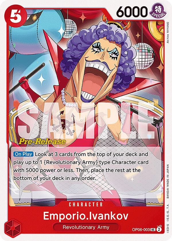 Emporio.Ivankov (OP06-003) [Wings of the Captain Pre-Release Cards] | Jack's On Queen