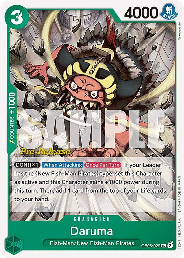 Daruma (OP06-029) [Wings of the Captain Pre-Release Cards] | Jack's On Queen