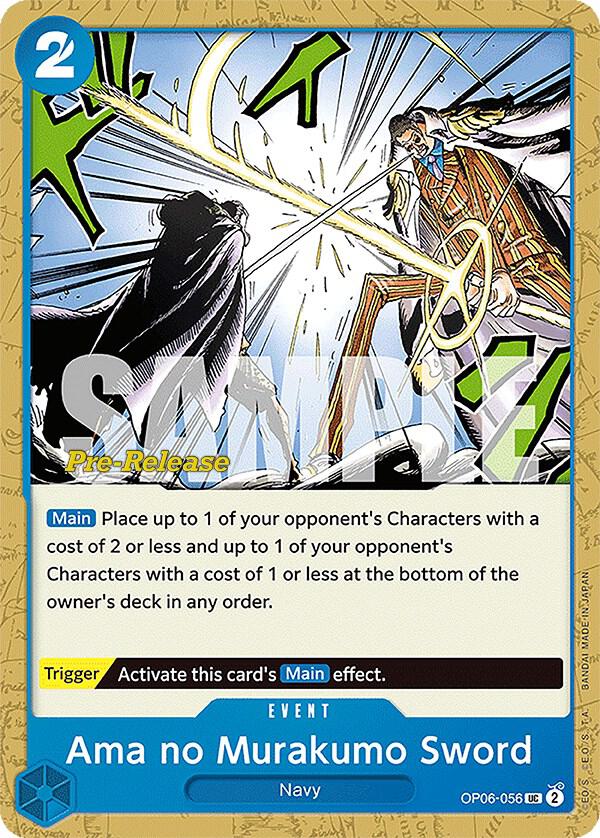 Ama no Murakumo Sword (OP06-056) [Wings of the Captain Pre-Release Cards] | Jack's On Queen