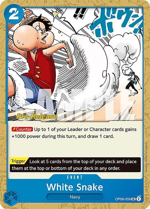 White Snake (OP06-059) [Wings of the Captain Pre-Release Cards] | Jack's On Queen