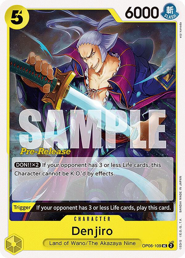 Denjiro (OP06-109) [Wings of the Captain Pre-Release Cards] | Jack's On Queen