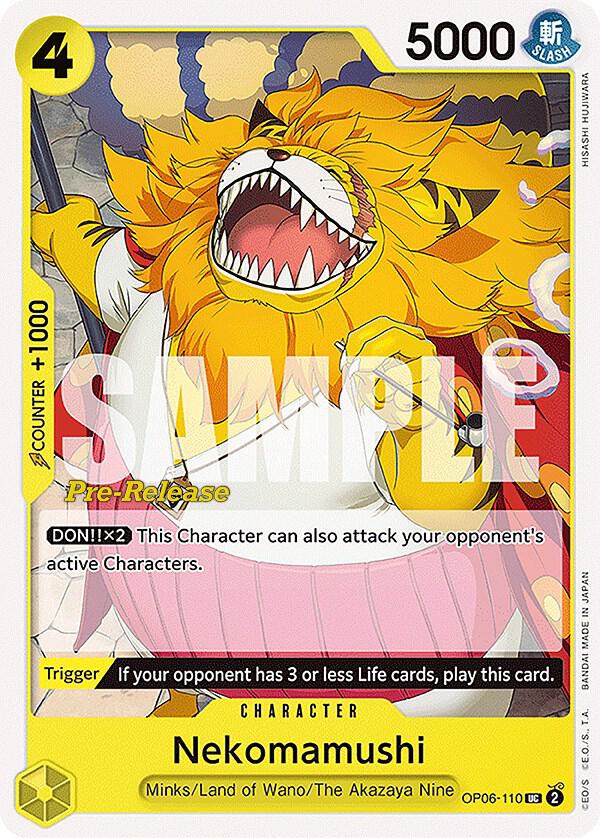 Nekomamushi (OP06-110) [Wings of the Captain Pre-Release Cards] | Jack's On Queen