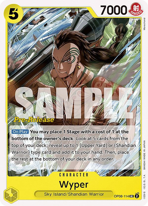 Wyper (OP06-114) [Wings of the Captain Pre-Release Cards] | Jack's On Queen
