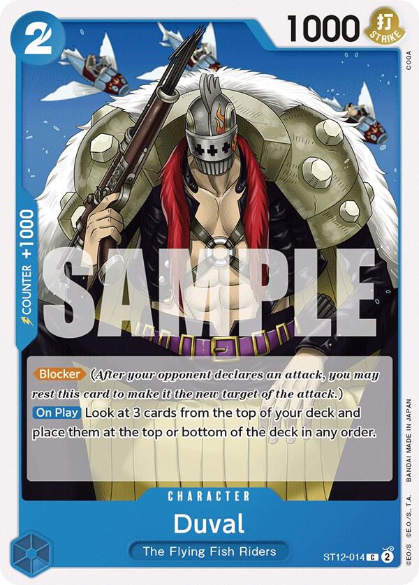 Duval (ST12-014) [Starter Deck 12: Zoro and Sanji] | Jack's On Queen
