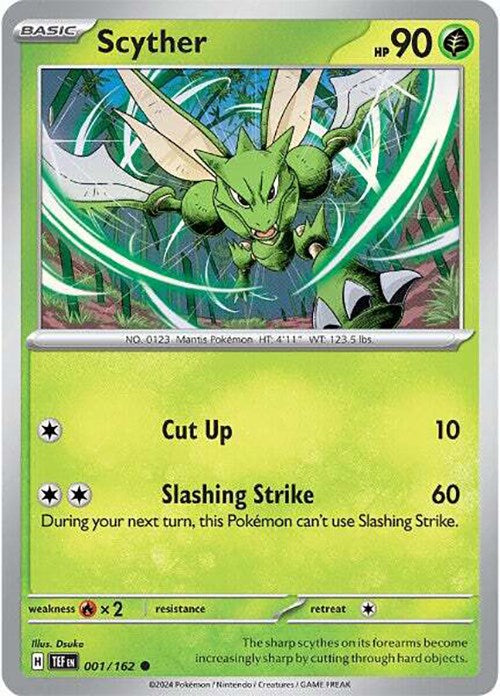 Scyther (001/162) [Scarlet & Violet: Temporal Forces] | Jack's On Queen