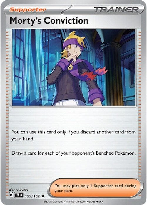 Morty's Conviction (155/162) [Scarlet & Violet: Temporal Forces] | Jack's On Queen