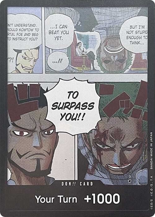 DON!! Card (Mihawk & Zoro) (Double Pack Set Vol. 3) [Wings of the Captain] | Jack's On Queen
