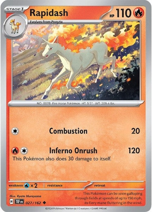 Rapidash (027/162) [Scarlet & Violet: Temporal Forces] | Jack's On Queen