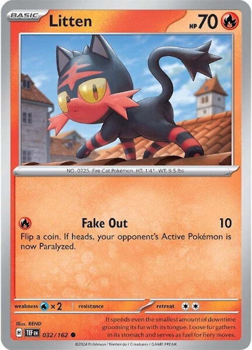 Litten (032/162) [Scarlet & Violet: Temporal Forces] | Jack's On Queen