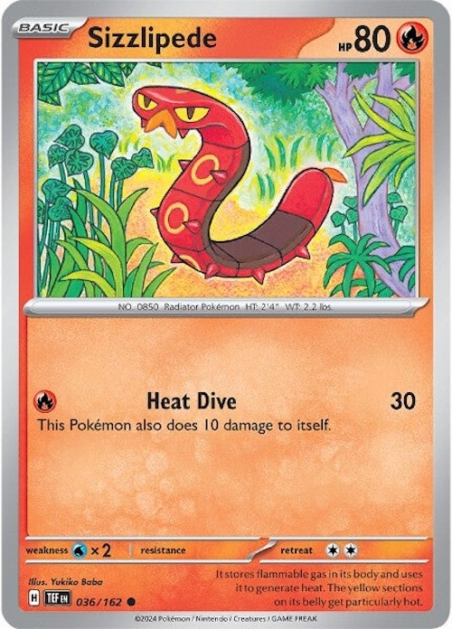 Sizzlipede (036/162) [Scarlet & Violet: Temporal Forces] | Jack's On Queen