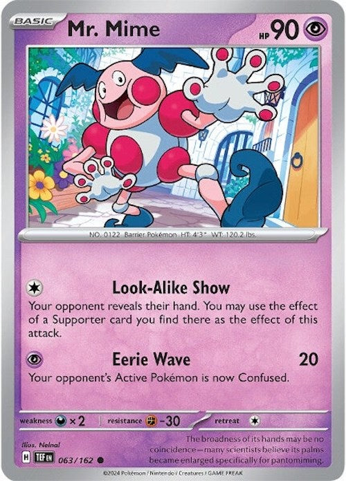 Mr. Mime (063/162) [Scarlet & Violet: Temporal Forces] | Jack's On Queen