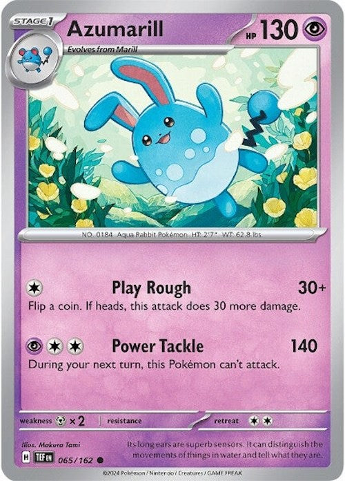Azumarill (065/162) [Scarlet & Violet: Temporal Forces] | Jack's On Queen