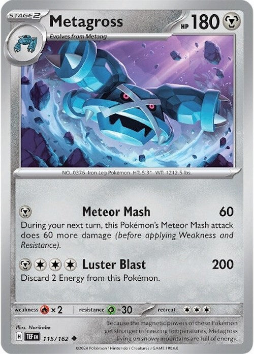 Metagross (115/162) [Scarlet & Violet: Temporal Forces] | Jack's On Queen