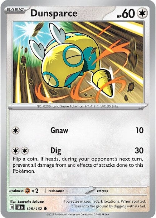 Dunsparce (128/162) [Scarlet & Violet: Temporal Forces] | Jack's On Queen