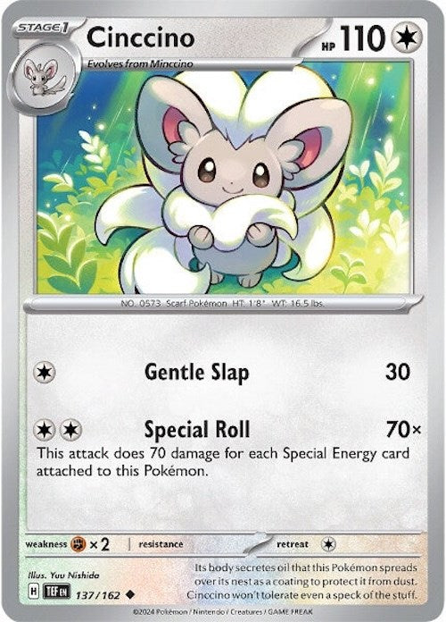 Cinccino (137/162) [Scarlet & Violet: Temporal Forces] | Jack's On Queen