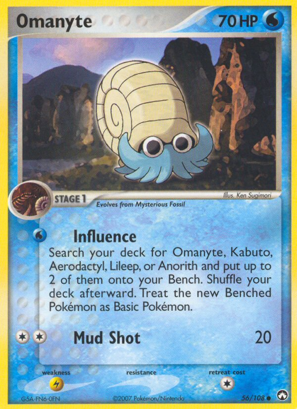 Omanyte (56/108) [EX: Power Keepers] | Jack's On Queen