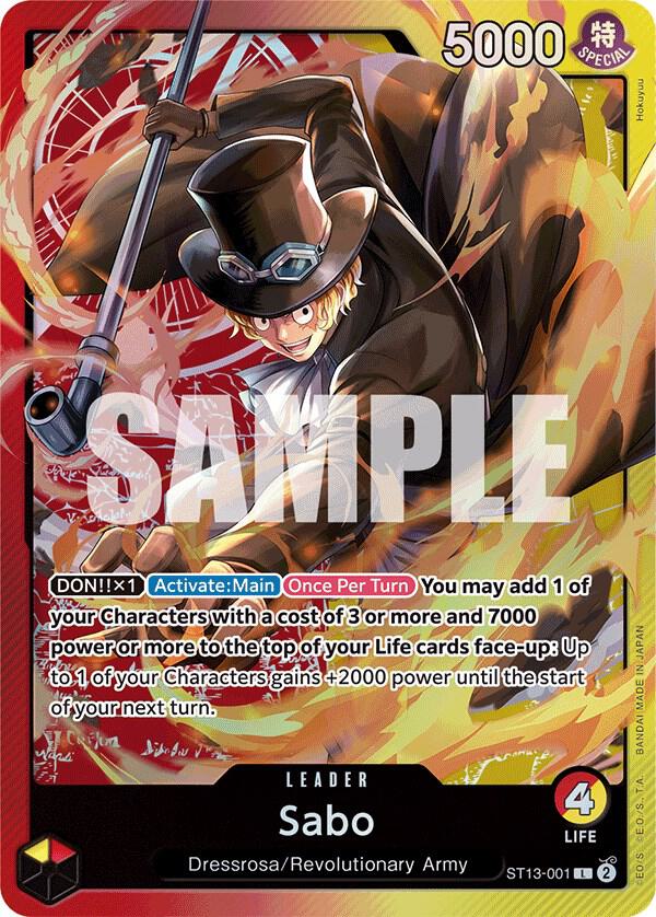 Sabo (001) (ST13-001) [Ultra Deck: The Three Brothers] | Jack's On Queen
