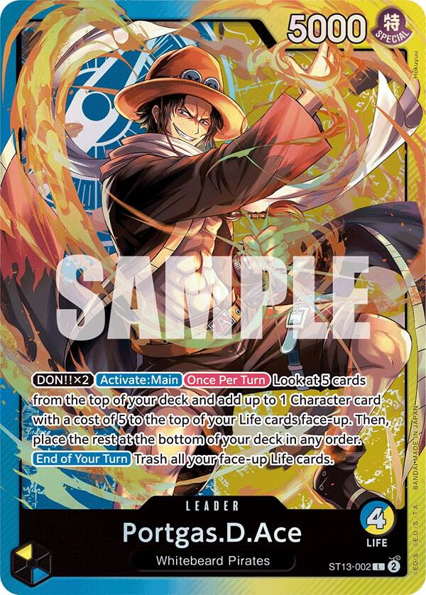 Portgas.D.Ace (002) (ST13-002) [Ultra Deck: The Three Brothers] | Jack's On Queen