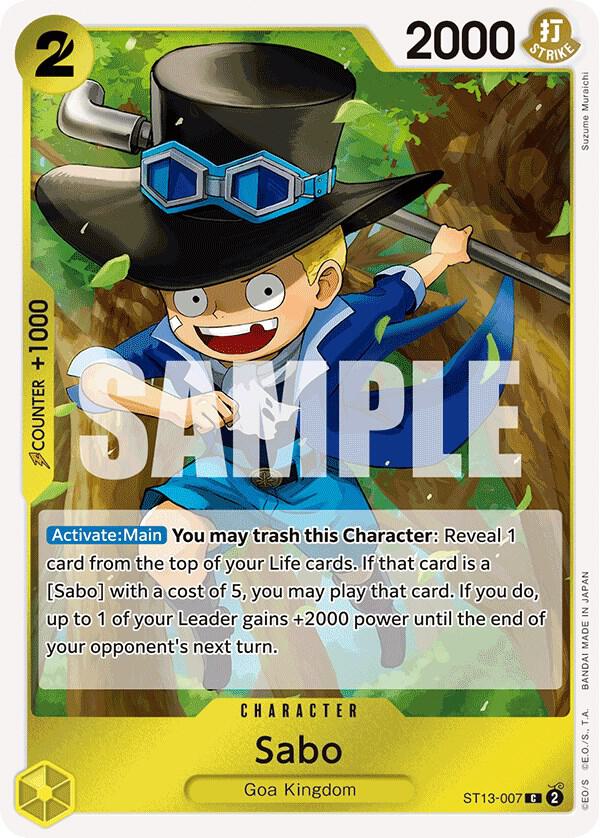 Sabo (007) (ST13-007) [Ultra Deck: The Three Brothers] | Jack's On Queen