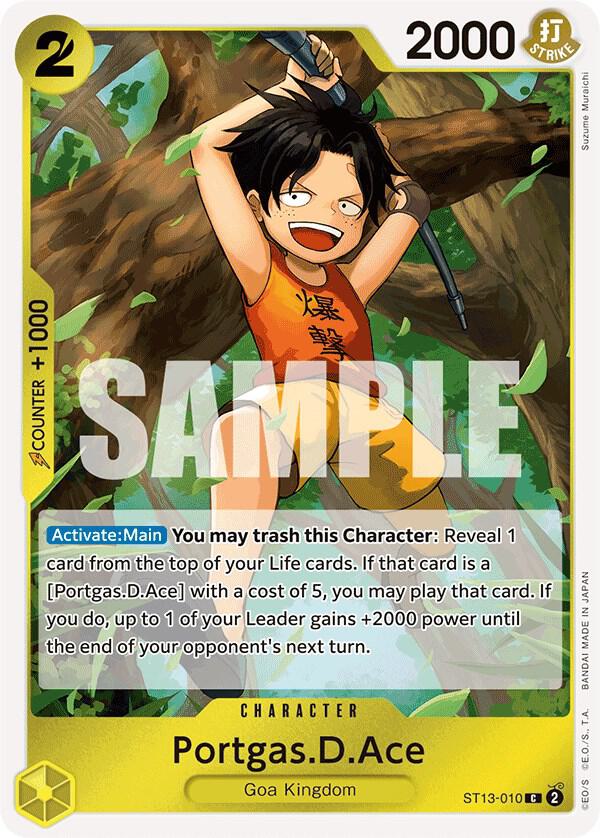 Portgas.D.Ace (010) (ST13-010) [Ultra Deck: The Three Brothers] | Jack's On Queen