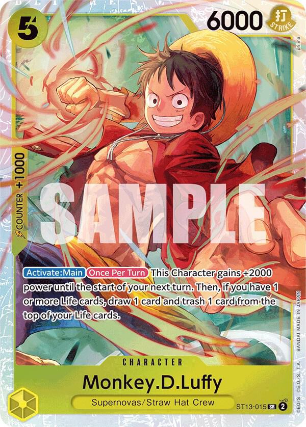 Monkey.D.Luffy (015) (ST13-015) [Ultra Deck: The Three Brothers] | Jack's On Queen