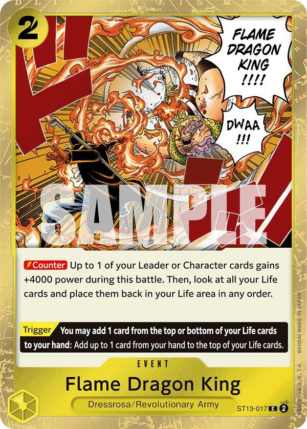 Flame Dragon King (ST13-017) [Ultra Deck: The Three Brothers] | Jack's On Queen