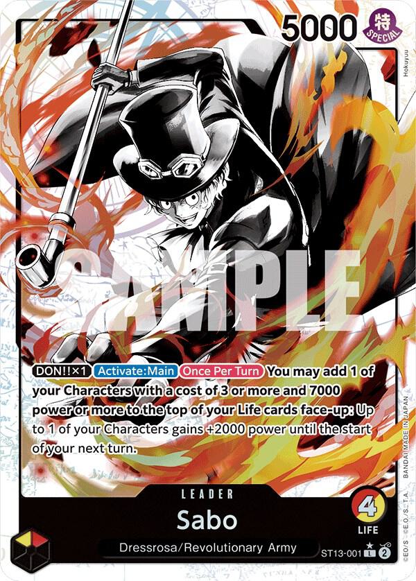 Sabo (001) (Parallel) (ST13-001) [Ultra Deck: The Three Brothers] | Jack's On Queen