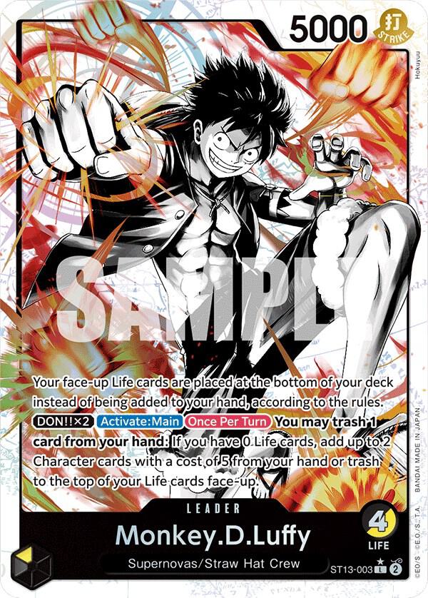 Monkey.D.Luffy (003) (Parallel) (ST13-003) [Ultra Deck: The Three Brothers] | Jack's On Queen
