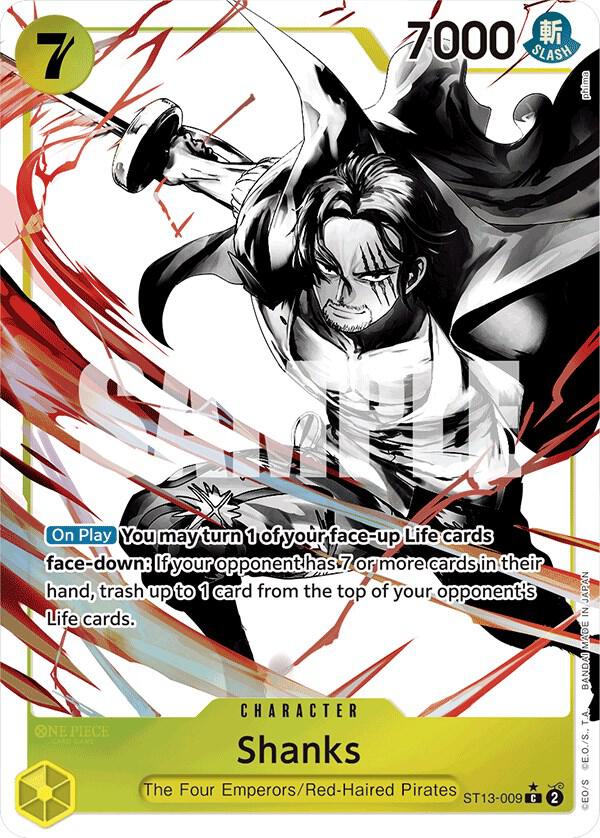 Shanks (Parallel) (ST13-009) [Ultra Deck: The Three Brothers] | Jack's On Queen