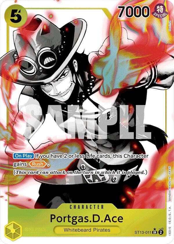Portgas.D.Ace (011) (Parallel) (ST13-011) [Ultra Deck: The Three Brothers] | Jack's On Queen