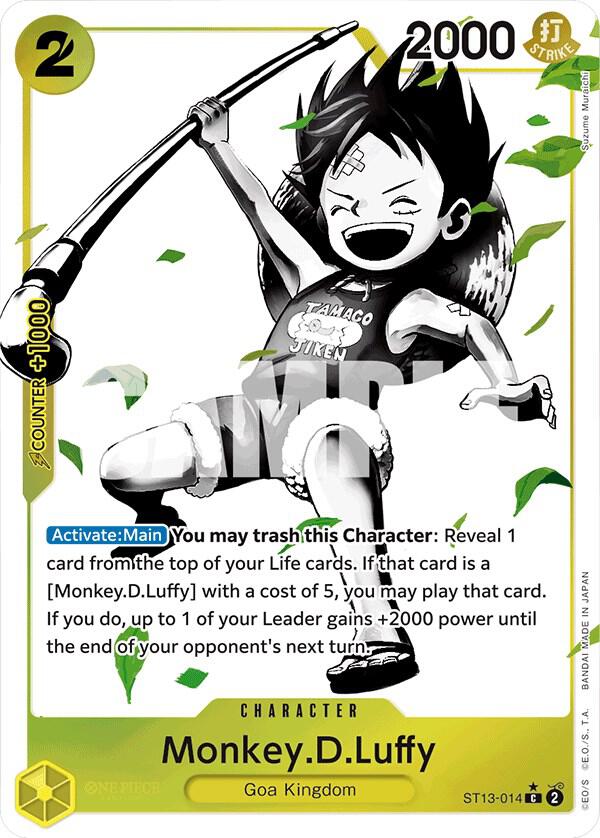 Monkey.D.Luffy (014) (Parallel) (ST13-014) [Ultra Deck: The Three Brothers] | Jack's On Queen