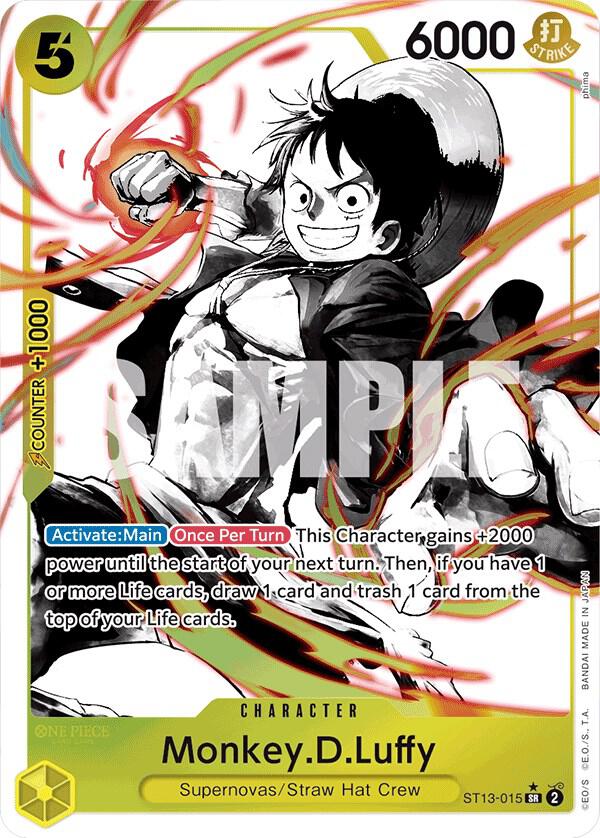 Monkey.D.Luffy (015) (Parallel) (ST13-015) [Ultra Deck: The Three Brothers] | Jack's On Queen