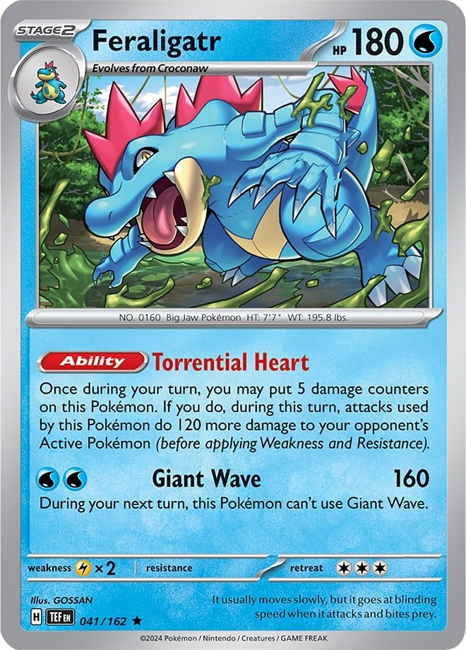 Feraligatr (041/162) (Theme Deck Exclusive) [Scarlet & Violet: Temporal Forces] | Jack's On Queen