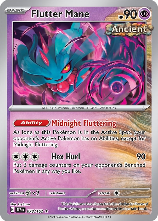 Flutter Mane (078/162) (Theme Deck Exclusive) [Scarlet & Violet: Temporal Forces] | Jack's On Queen