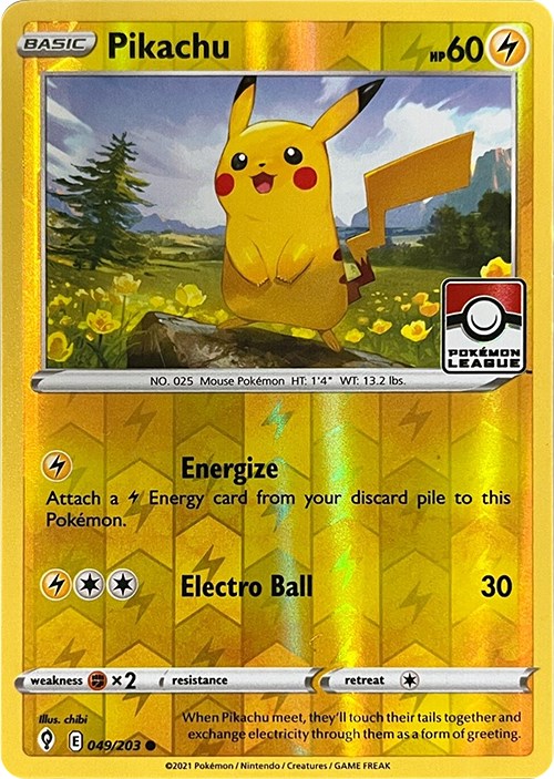 Pikachu (049/203) (2023 2024 League Promo) [League & Championship Cards] | Jack's On Queen