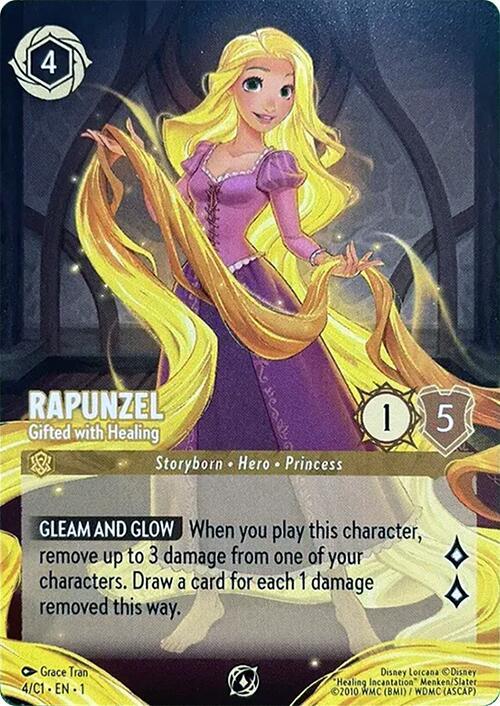 Rapunzel - Gifted with Healing (4) [Disney Lorcana Promo Cards] | Jack's On Queen