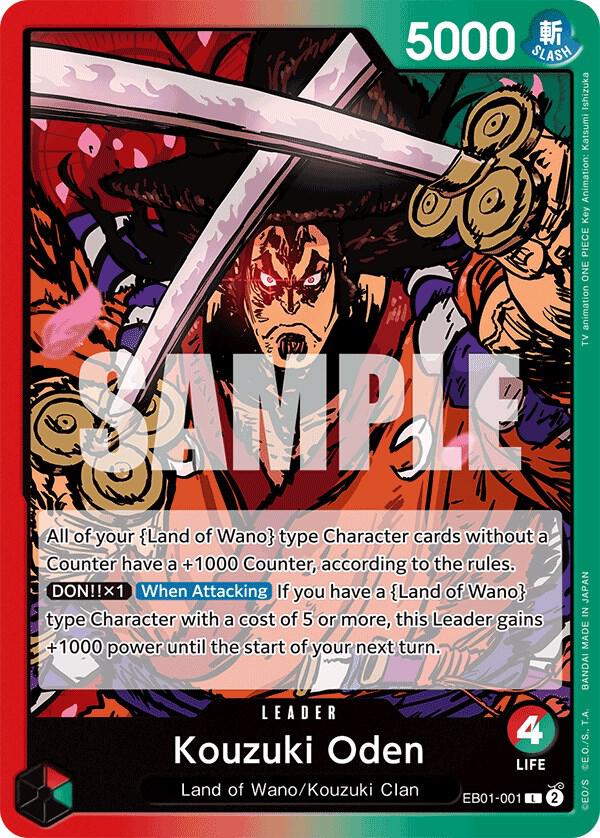 Kouzuki Oden (EB01-001) [Extra Booster: Memorial Collection] | Jack's On Queen
