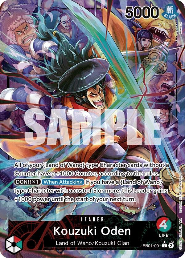 Kouzuki Oden (Alternate Art) (EB01-001) [Extra Booster: Memorial Collection] | Jack's On Queen