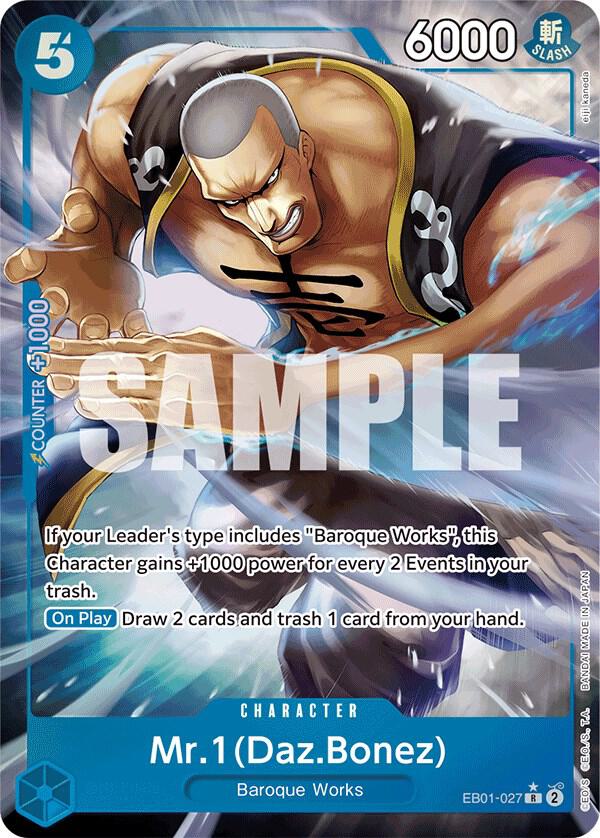 Mr. 1 (Daz.Bonez) (Alternate Art) (EB01-027) [Extra Booster: Memorial Collection] | Jack's On Queen