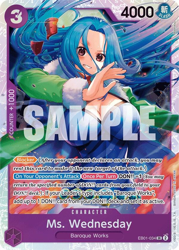 Ms. Wednesday (EB01-034) [Extra Booster: Memorial Collection] | Jack's On Queen